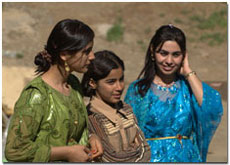Three girls in Kurdistan